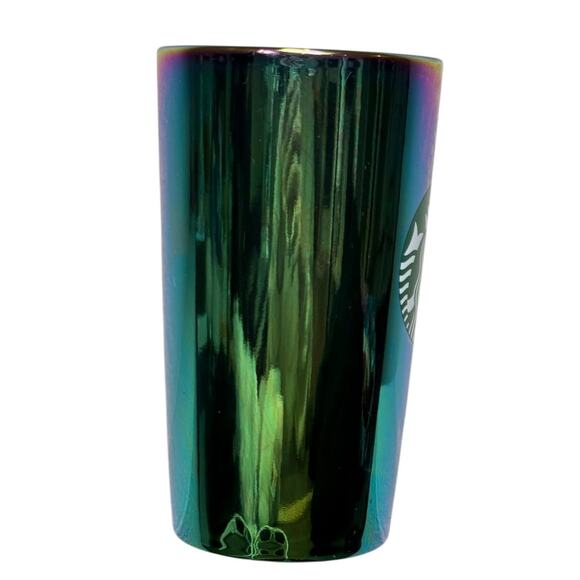 Starbucks Iridescent Oil Slick Mug Holiday 2022 Mermaid 16oz Rainbow Holographic - Picture 6 of 10